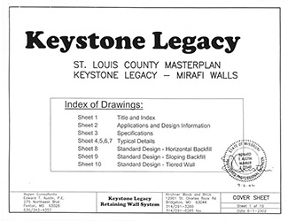Keystone Legacy Retaining Wall Master Plans